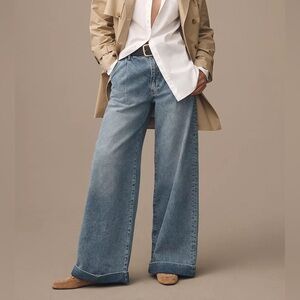 Pilcro Anthropologie Pilcro High-Rise Pleated Cuff Trouser Jeans Size 24 Tall